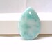 Larimar teardrop bead focal bead