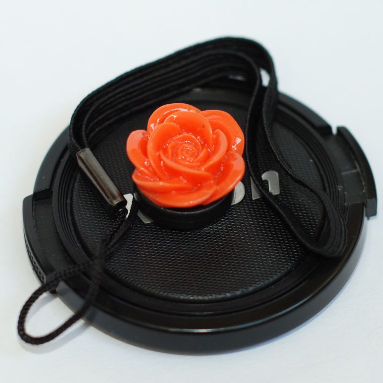 Lens Cap Leash Tangerine Blossom