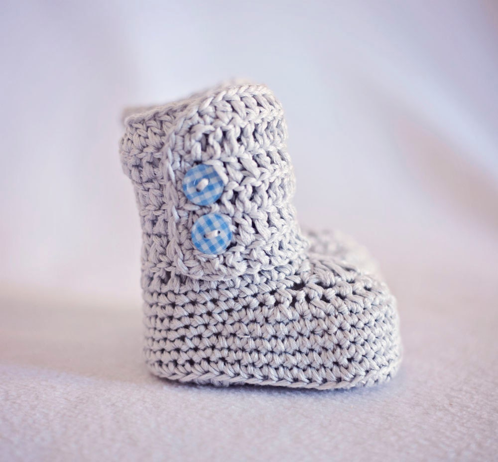 Crochet Baby Booties - Baby Ankle Boots ready to wear (0-3 months)