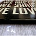 In This Home --- House Rules --- Antiqued Plank Typography Sign