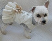 Wedding Dog Harness  Ruffled  Harness for Dog or Cat Outfit