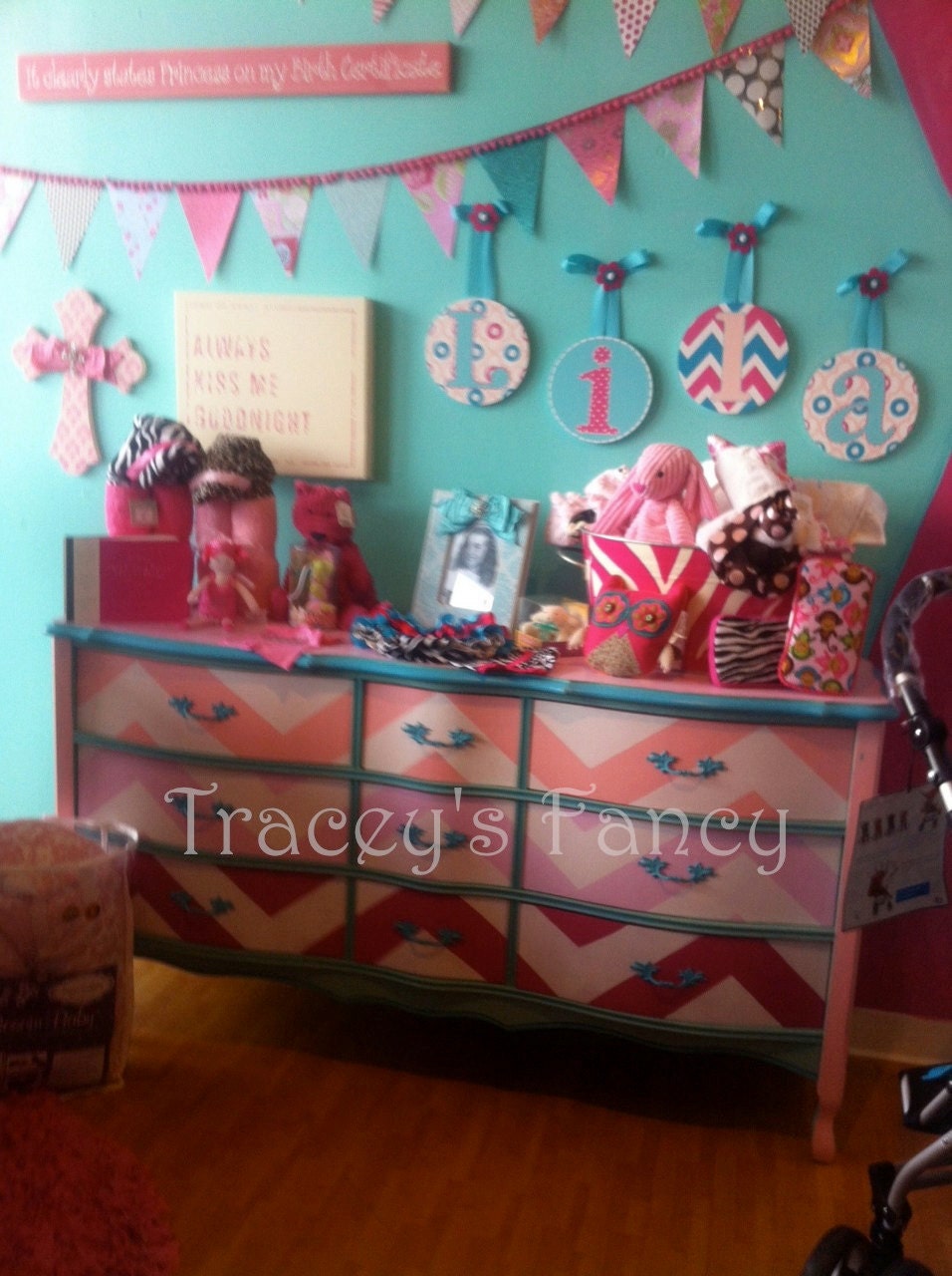 Custom Painted Chevron Dresser-Made to Order