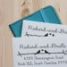 Custom Address Stamp - Eco Mount Rubber Stamp -Wedding Stamp - Rustic Two Birds in Love