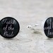 Father of the Bride I Loved her First Wedding Cufflinks, Gift for Dad
