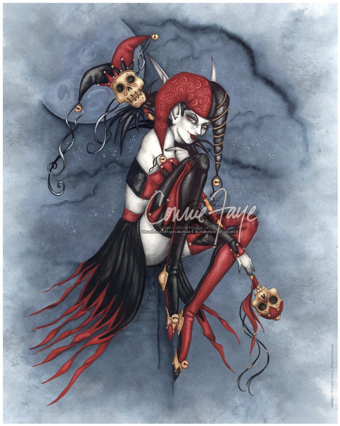 Helliquin Dark Jester 16x20 Print