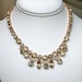 Vintage Necklace Earrings Eisenberg Ice Citrine Smoke Rhinestone Jewelry
