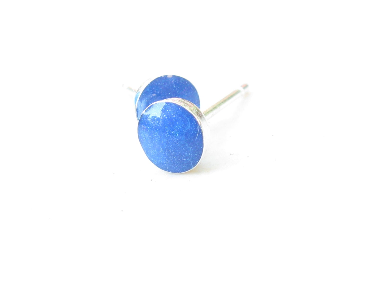 Post Earrings Blue Earrings Every Day Earrings Studs Earrings Small Earrings Dainty Earrings