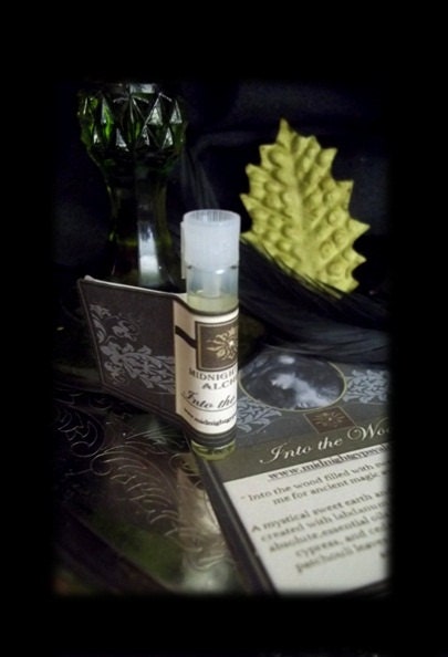 Into the Woods Natural Perfume Oil  Sample Vial Creosote, Frankincense, Vanilla,Labdanum, Patchouli,  Cedarwood