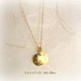 burnish - two hammered disks golden and bronze - small everyday jewelry