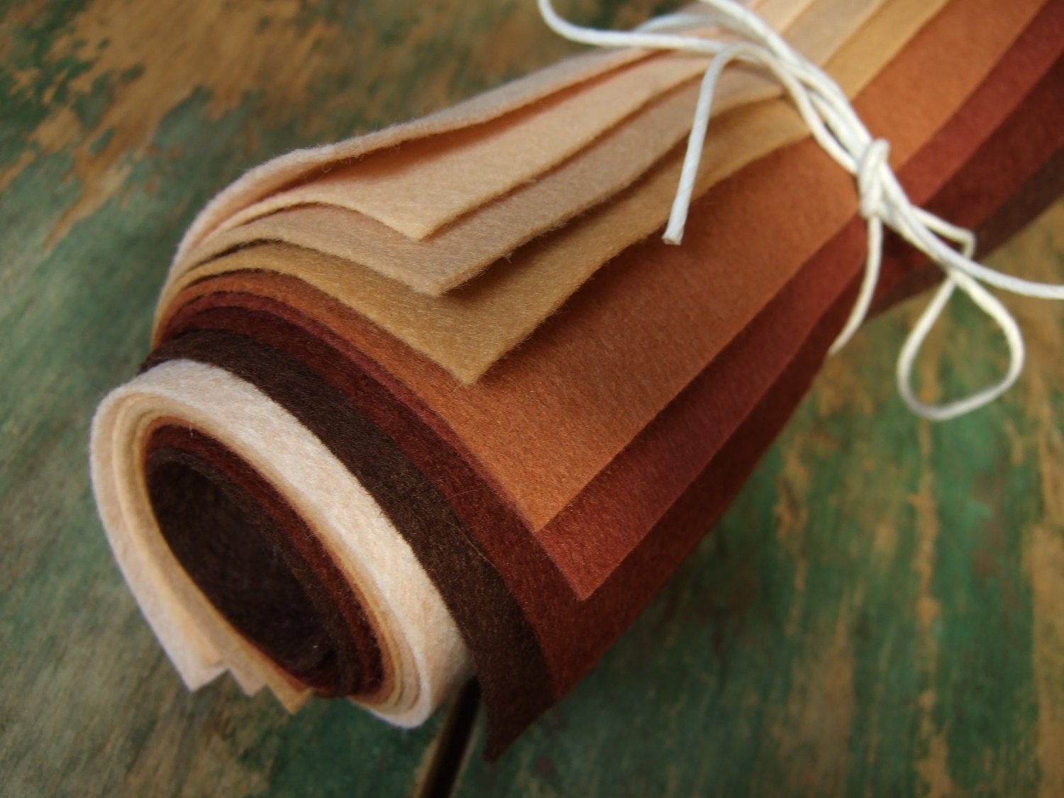 9x12 Wool Felt Sheets - The Skin Tones Collection - 8 Sheets of Felt