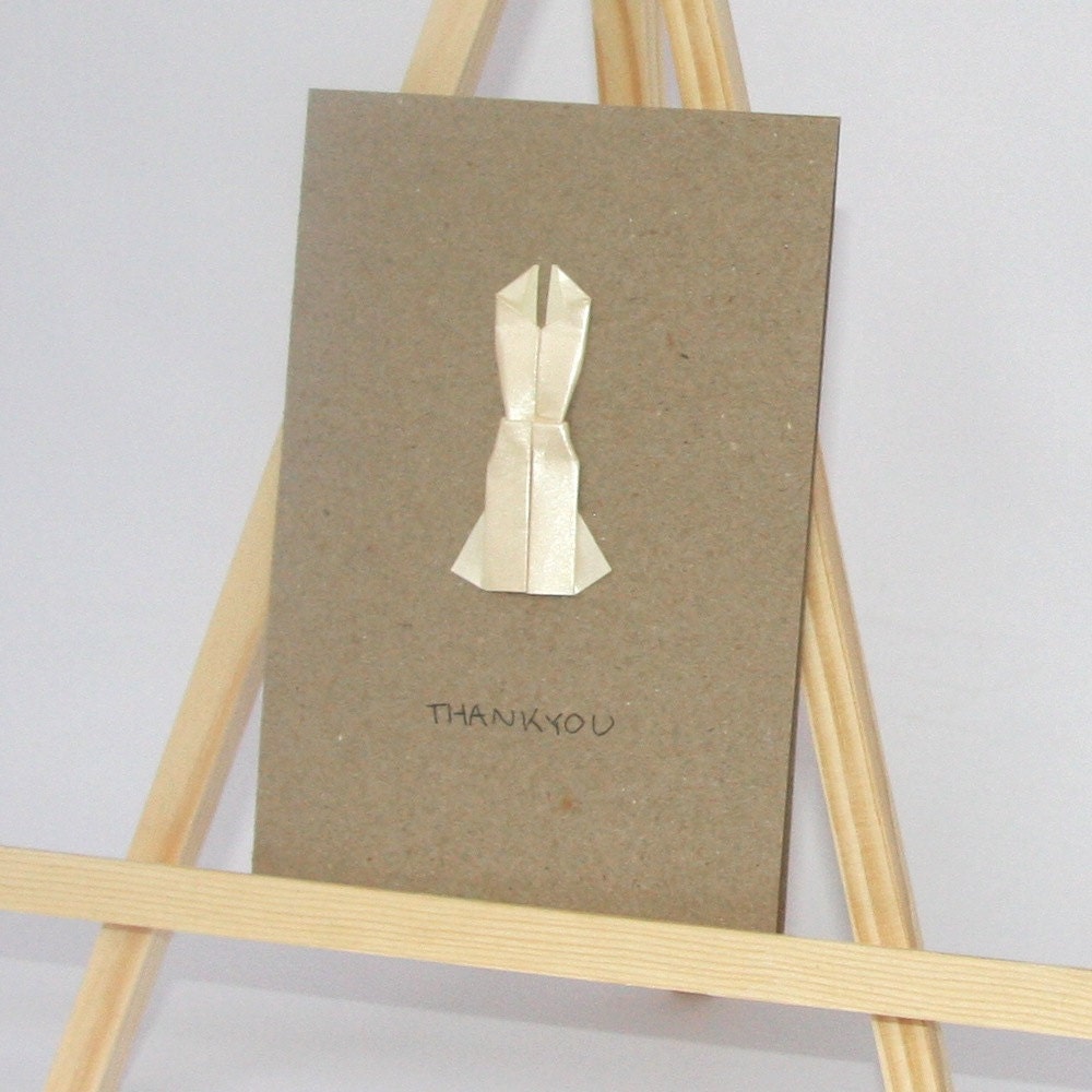 Origami Card - Elegant Dress - Thankyou C6 Size