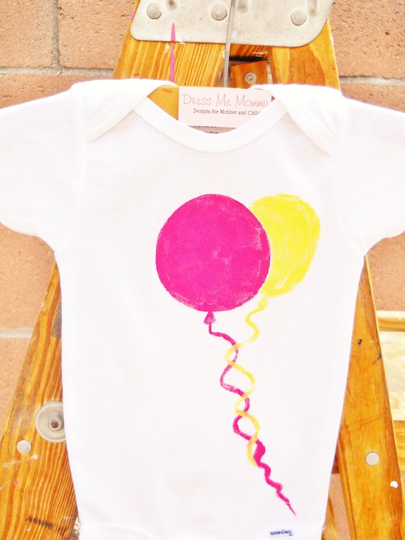 Kids Children Balloons Party Birthday Toddler T-Shirt or Baby Onesie