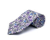 Pomp & Ceremony, Men's tie, Liberty of London Meadow mauve print