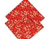 Pomp & Ceremony Pocket Square handkerchief Liberty of London Capel Red
