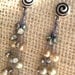 Cultured Pearl Earrings Cream Jewelry Long Post Earrings