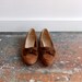 Vintage Salvatore FERRAGAMO brown suede flats, sz.7.5B