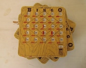 Vintage Bingo Cards with Sliding Window lot of 10