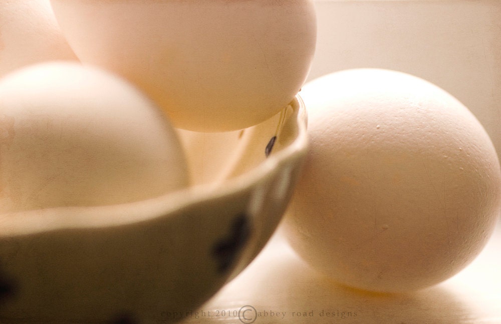 Eggs, baking, cooking, kitchen decor, macro, 8 x 12, photograph