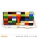 Multicolor clutch on a chain made entirely of LEGO bricks