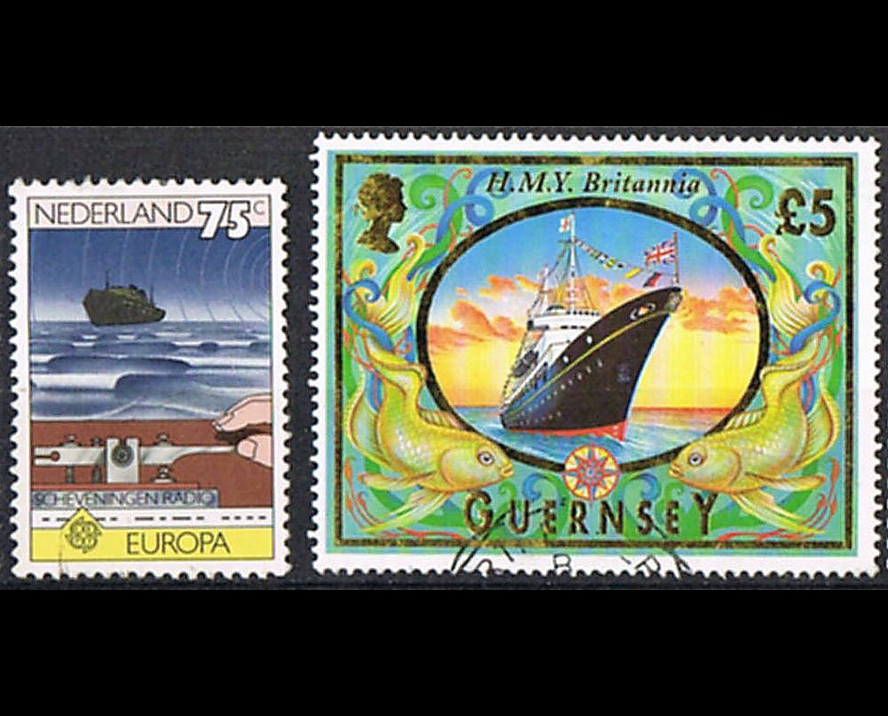 36 Vintage Postage Stamps - Ships - Boats
