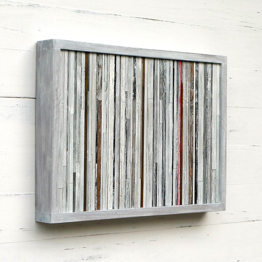 Modern Rustic Wood Art, 12 x16