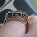 Peridot and Pearl Ring