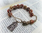St Therese Sacrifice Beads Bracelet and Catholic Rosary Bracelet - Good Deed Beads