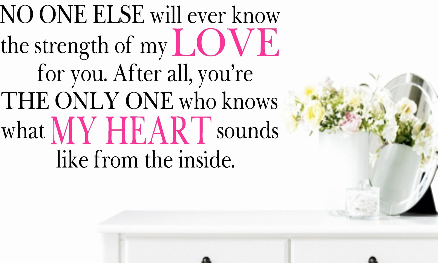Strength of my LOVE Vinyl Wall Decal Lettering Nursery Buy 2 Get 1 Free (see shop for details) FREE SHIPPING
