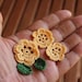 Appliques - Small Crocheted Appliques - Scrapbooking - Handmade Embellishments - Handwoven Appliques Flowers