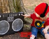 Cupc4ke Headphone Hat with Ana Apple Designs Turn Table Tee - Available in all Sizes