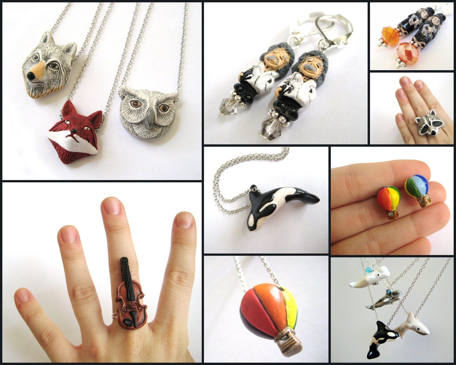 Raccoon Ring - Racoon Jewelry Woodland Friends Pottery Jewelry Womens Teen Ring