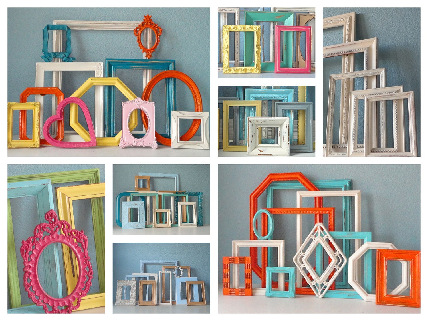 Shabby Chic Frames:  Made to Order with Backing and Glass