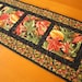 Quilted Table Runner, Leaves Table Runner, Table Runner Nature