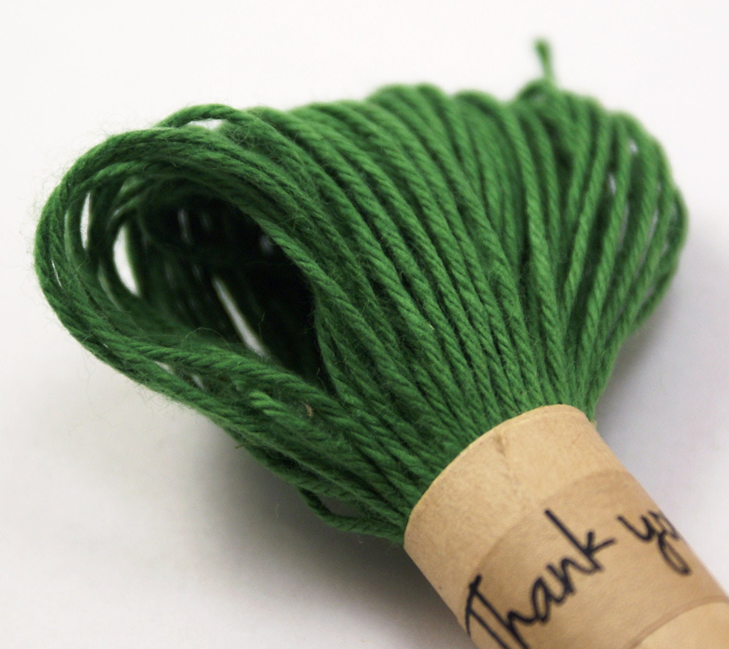Free Shipping - 15 Yards of SOLID colored PINE GREEN Bakers Twine String - for crafting, gift wrapping, packaging