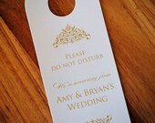 Door Hanger Sign - Do Not Disturb (Vintage Scroll) - Sample