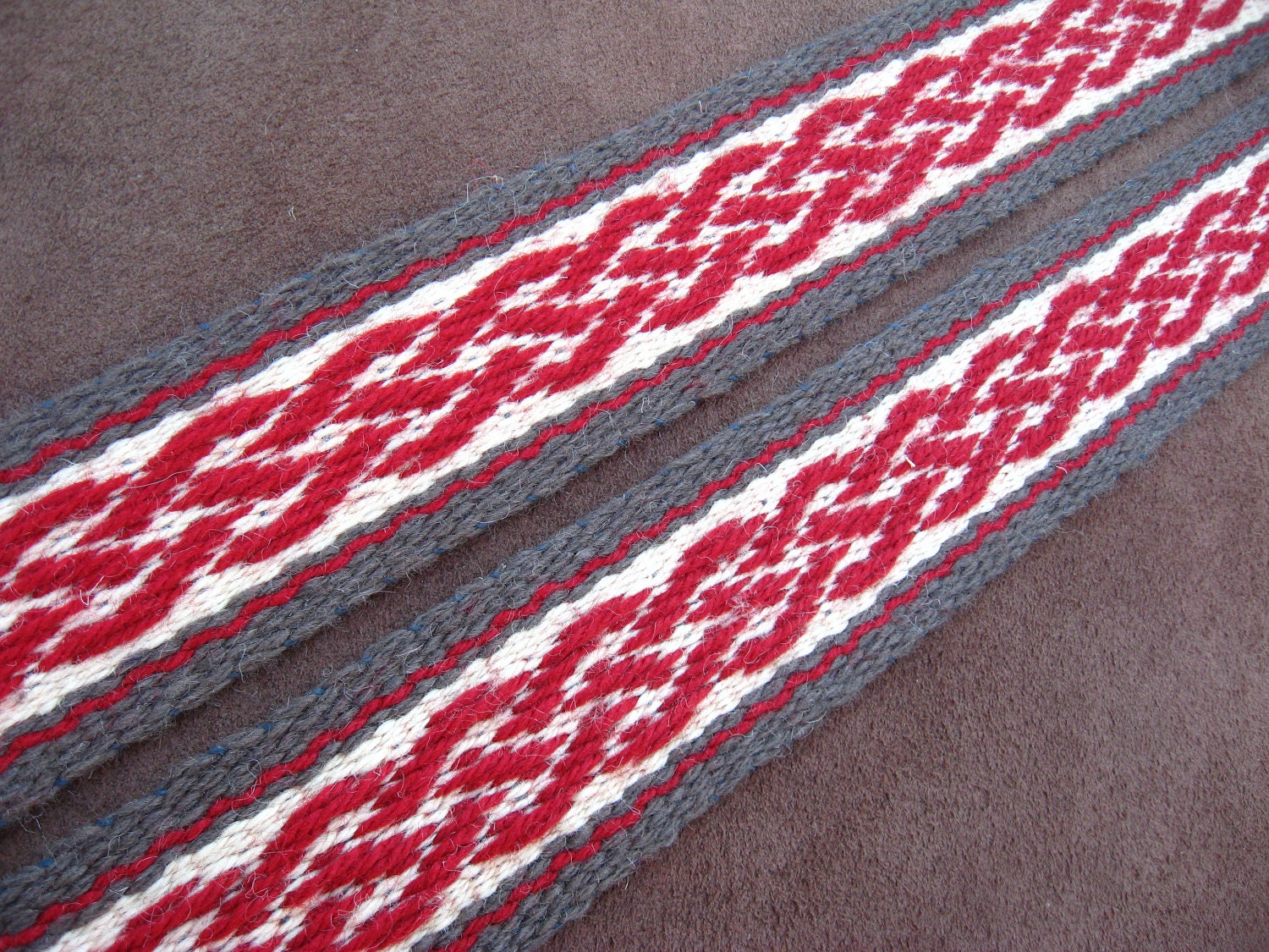 Handwoven Celtic Knot Sash Wool SCA Garb