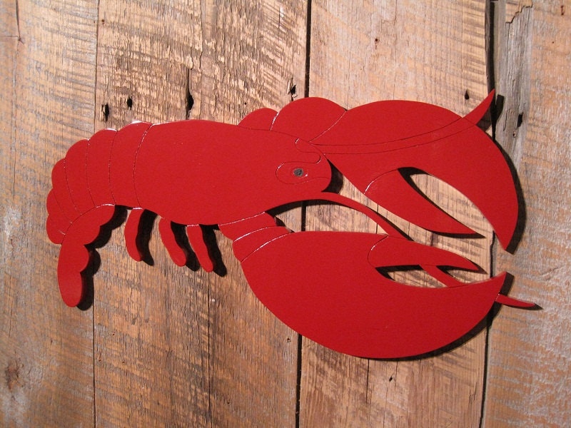 Wooden Lobster Sign- Ocean Beach Decoration