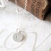 ADORED personalized hand stamped initial necklace (silver or gold)