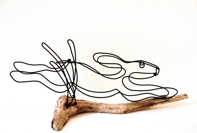 Bunny Wire Sculpture