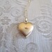 SALE - Locket / Heart Shaped Locket with Diamond Chip c.1960s