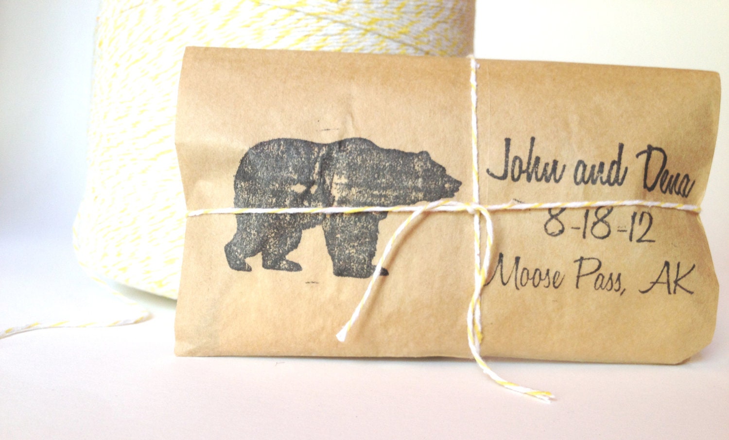 Wedding Favors, Coffee Favors, Set of 30 w/ CUSTOM STAMP. Made to Order by Apropos Roasters