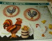 Country Chickens plastic canvas