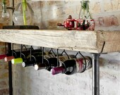 5ft. Industrial Reclaimed Wood Console Table/ Wine bar with Pipe legs - no wine rack, w/ thick 2.5" Top (60"L x 11.5" w x 42"h)
