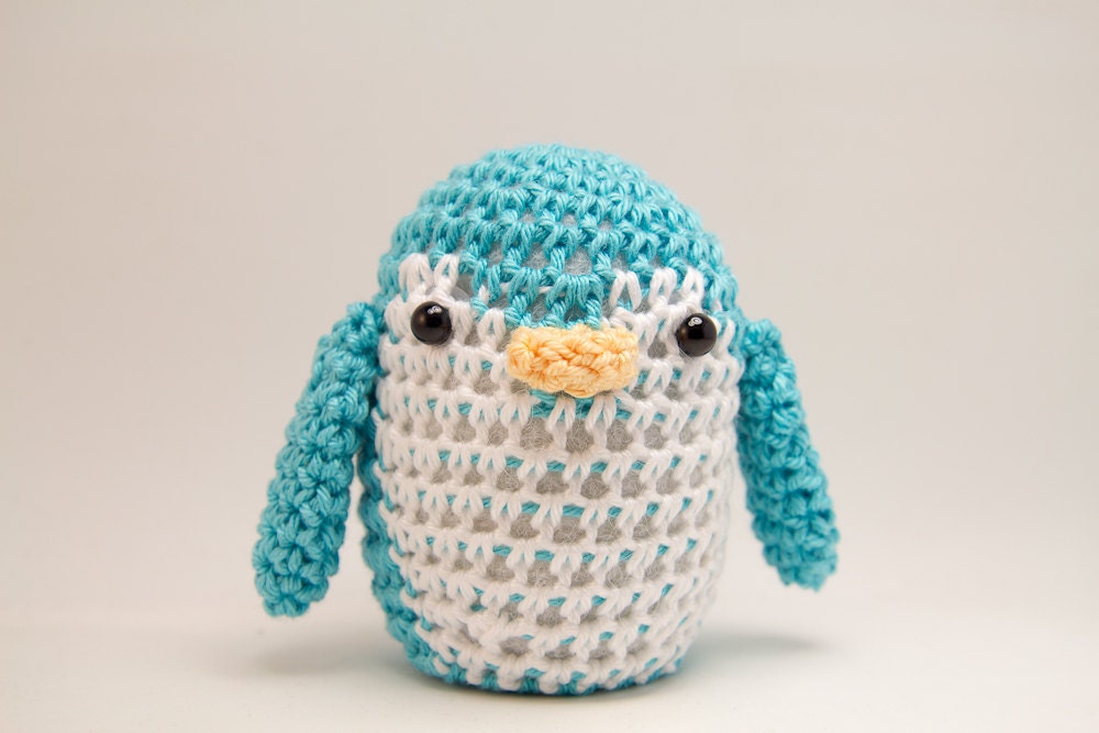 Penguin Home Decor Paperweight Pincushion in Teal