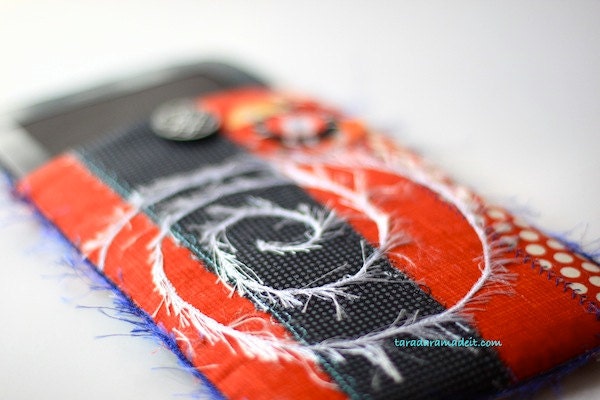 Kindle, Kindle Fire or Nook Cover - Red, Black, and White