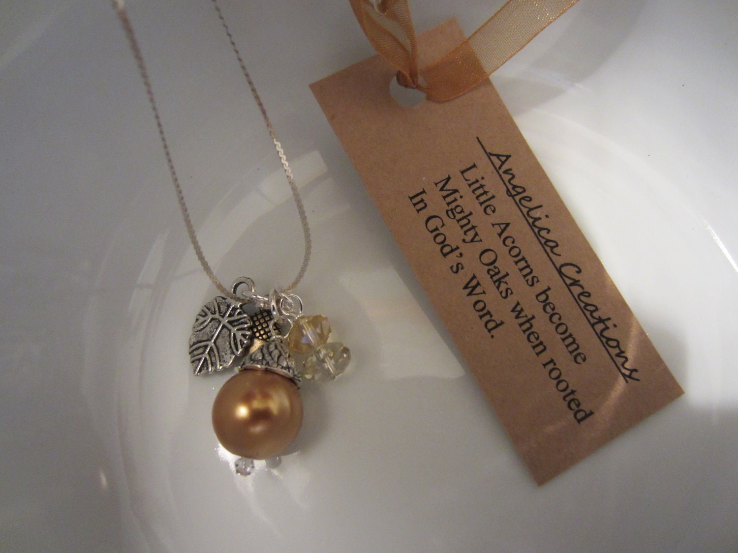 Little Acorns Become Mighty Oaks Necklace
