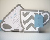 Tea Party Invitation (Chevron)