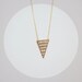 Single Grid Triangle // Gold or Silver