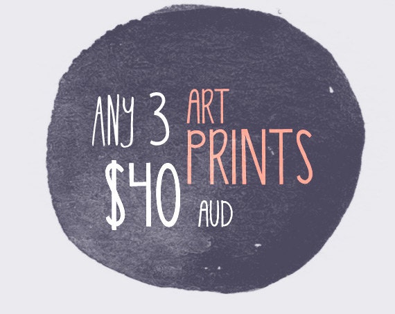 Art Print Set - 3 Pack - Discount - by Honey Cup