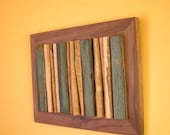 reclaimed wood wall art... chestnut, barn wood and scrap walnut